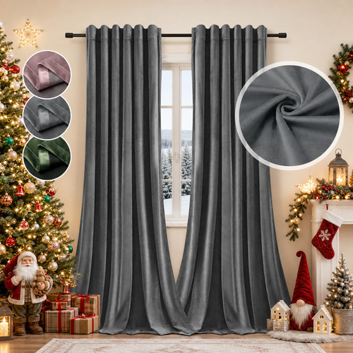 Velvet blackout curtains for - blackout,