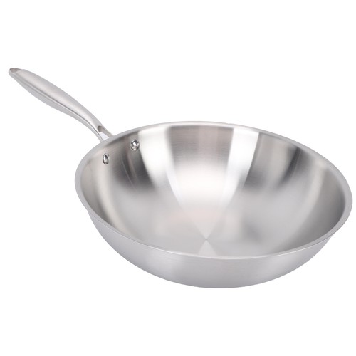 34cm wok with handle 304 - with,