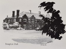 Brampton Park, Newcastle Under Lyme, Vintage Postcard