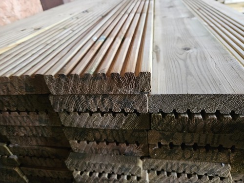Timber patio decking - patio, 32x125