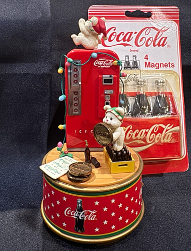 1995 coca cola polar - bear, ice