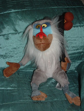 DISNEY STORE LARGE 13" LION KING  RAFIKI  PLUSH  SOFT TOY (b)