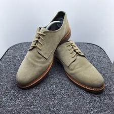 Barbour Suede Derby Shoes UK Size 10 EU 44.5 US 11 Taupe Men's Lace Up Leather U