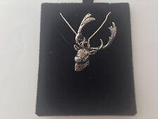 A63 Fallow Deer Head on a 925