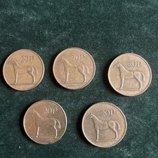 5 X Irish Coins Job Lot Of 5