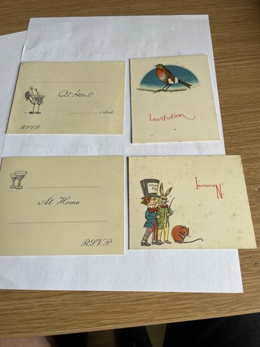 Vintage invitation cards - invitation, 4