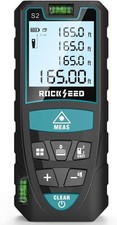 Laser Measure 50M/165ft,RockSeed Digital Laser Distance Meter with 2 Bubble Lev