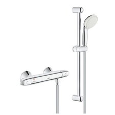 Grohe Grohtherm 1000 Thermostatic shower mixer bar & Tempesta 2 mode slide rail