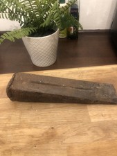 Log Splitting Wedge Fire Wood Timber Splitter Old Tool Heavy Duty Cast Iron