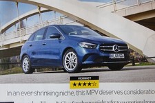 Original 2019 MERCEDES-BENZ B-CLASS B180 SPORT Autocar mag road test No 5416