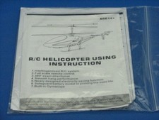 User Manual English RC Heli