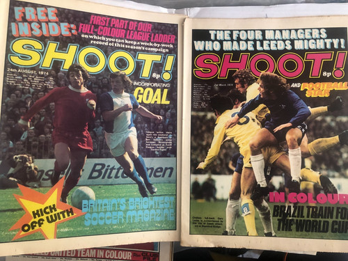 Vintage shoot football - shoot,