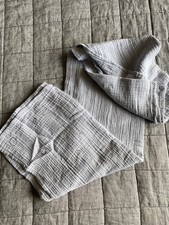 MORI Baby XL Blanket 100% Cotton Soft Grey Muslin Stars Moses Basket Swaddle