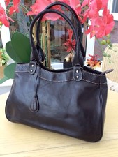 Tula by Radley Chestnut Brown Leather Classic Medium Shoulder Handbag Inc Fob