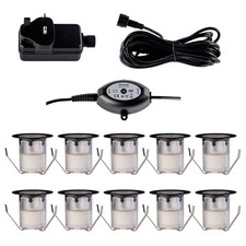 SET OF 10 - 30mm IP67 BLACK