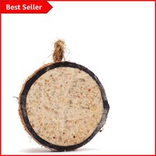 Coconut bird feeder halves - feeder,
