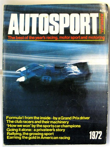 Autosport 1972 annual magazine - autosport,