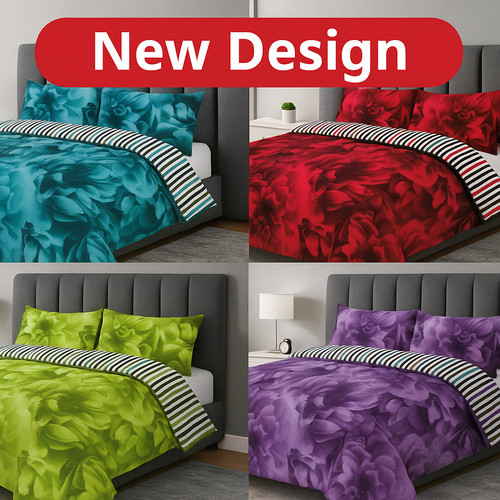 Rose reversible duvet quilt - reversible,