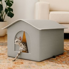 Cat House Waterproof Outdoor Winter Warm Pet Cave Sleeping Beds Tent Foldable