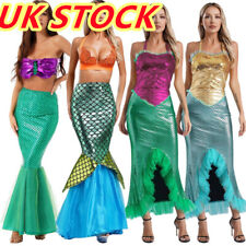 Women's Halloween Mermaid Costume High Waisted Hip Slim Bodycon Fishtail Dress