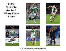 Celtic 2024/5 Set Autograph Signed 6x4 PHOTOS Pre Print Signature Prints Gift