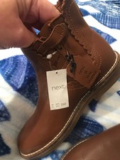 Next leather boots girls size