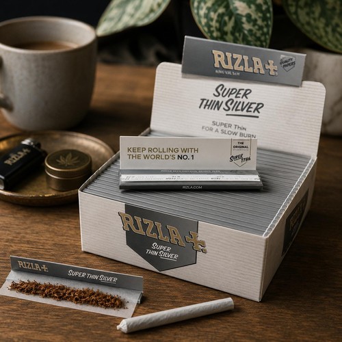 Rizla super thin - thin, silver
