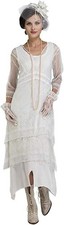 NWOT 5901 Ivory Nataya Titanic Inspired Dress Size Large Wedding