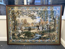 Giant Tapestry Wall Hanging Art Margot Creations de Paris - Chasse Louis XV Hunt