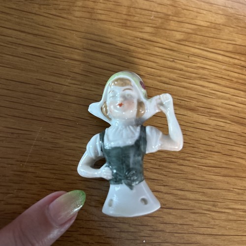 Antique porcelain half doll - antique,