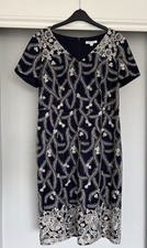 Navy blue and silver