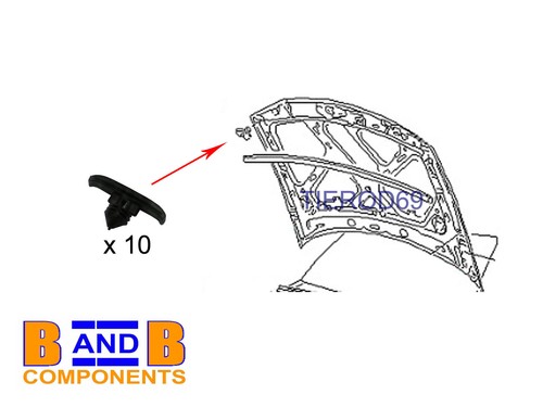 Bonnet rubber seal trim - bonnet,
