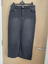 Woman’s Black Denim Skirt