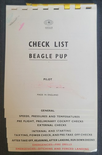 1980s pilot check lists - 4,