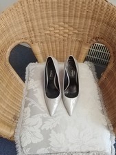 DUNE Pale Silver Grey Patent