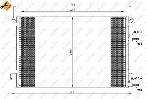 Fits nrf 35516 condenser - fits,