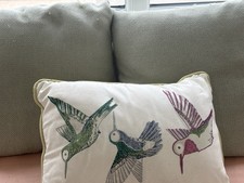 Set Of 3 Cushions Sage Green