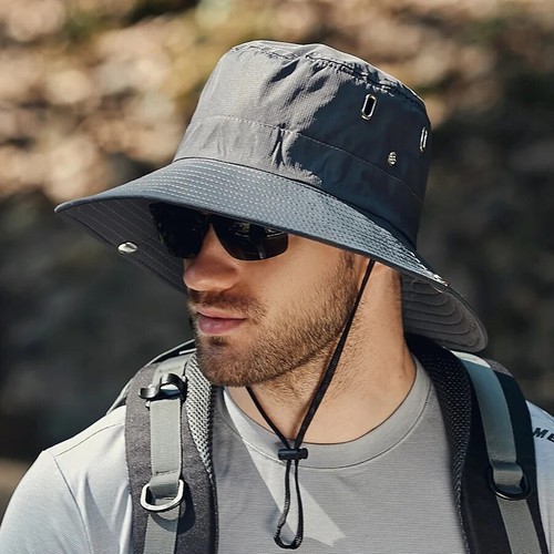 Men sun hat fishing bucket - men's,