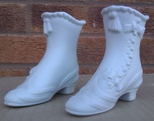 2 PORTMEIRION EDWARDIAN LADIES BOOTS - BRITISH HERITAGE COLLECTION.