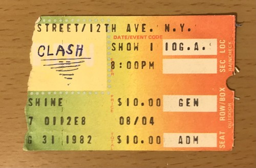 1982 the clash pier new - clash, 84