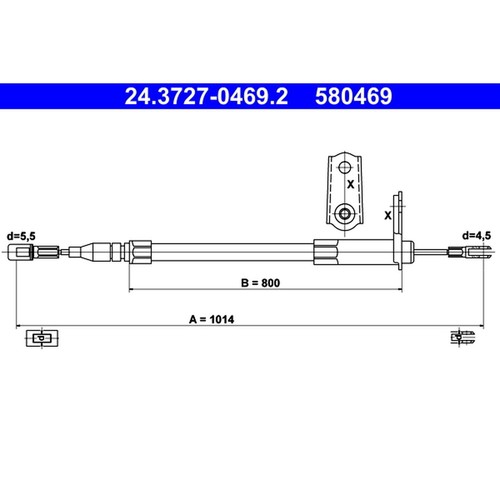 Ate 3727 0469 - cable, pull