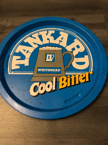Whitbread metal tray tankard - whitbread,