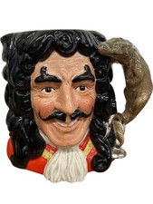 Royal Doulton Captain Hook Character Jug 1994 Model D6947 Decorative