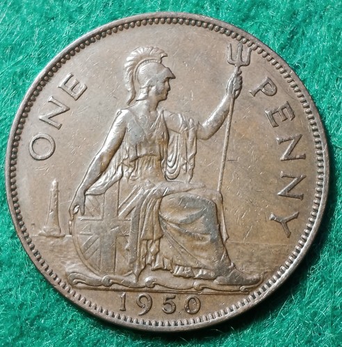 1950 george bronze - bronze, penny