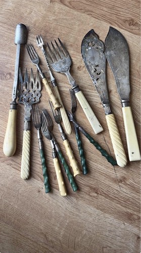 Job lot old silver plated - job,