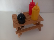 PICNIC BENCH CONDIMENT SET OUTDOORS BBQ/  CARAVAN / CAMPING CAMPERVAN .. Retro