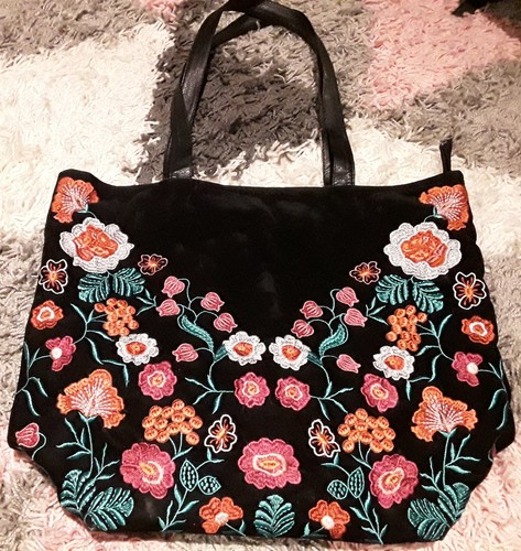 Matalan black embroidered - matalan.,