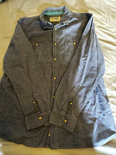 Mantaray blue cotton button - mantaray,