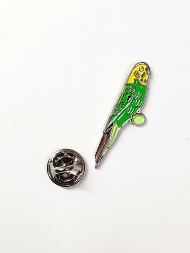 Budgie bird lapel - budgie, badges