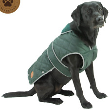 Quilted Dog Coat - Green